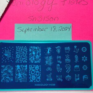 Maniology Plate: Kawaii Christmas: Warm & Fuzzy M038